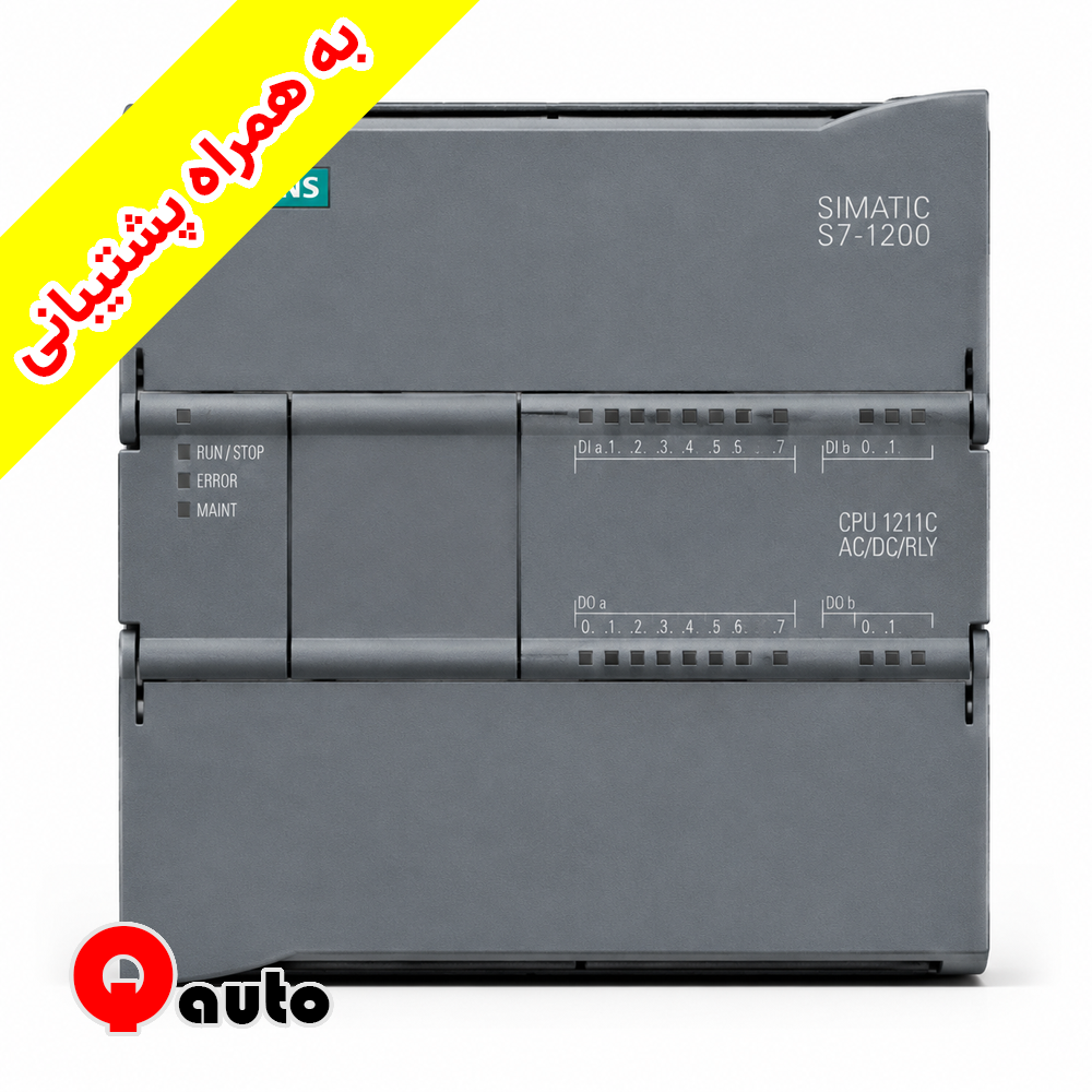 سی پی یو زیمنس مدل 6ES7211 1AE40 0XB0 نمای روبرو